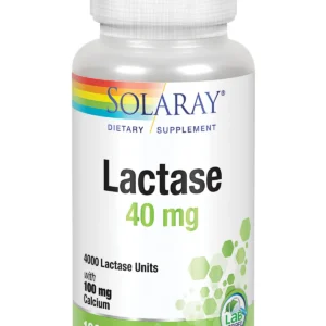 Solaray Lactase 40 Mg 4000 Fcc 100 Vcaps
