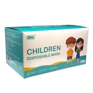 Disposable Blue Kids Face Masks 50 units