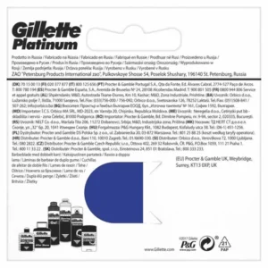 Gillette Platinum Refill 5 Units