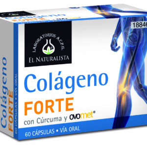 El Natural Colageno Forte Con Curcuma y Ovomet 60 Capsulas