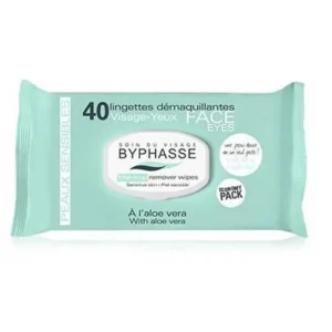 Byphasse Makeup Remover Wipes Aloe Vera Sensitive Skin 40U
