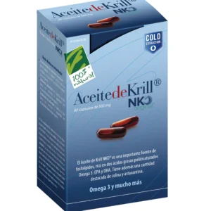 100%natura Aceite De Krill Nko 80 Cap De 500 Mg
